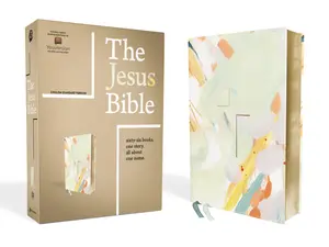 The Jesus Bible Artist Edition, ESV, Leathersoft, Multi-color/Teal by Passion Publishing||Zondervan [Leatherbound Book]