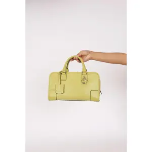 Pre-owned Loewe Designer Handbag/Wallet Anagram Amazona 28 Lime Green Drop 30