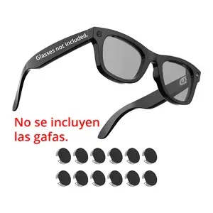 HIBLOKS LED Light Blocking Stickers - Laser-Cut, Low-Tack Restickable Blackout Covers (12 Pieces) for Meta Glasses Recording Light, Sunglasses Accessories,father'sdaygifts