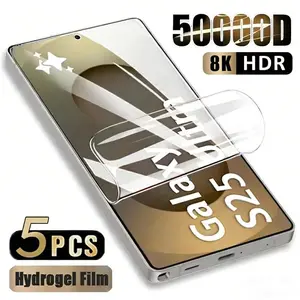 5PCS Hydrogel Film For Samsung Galaxy S26 S25 S24 S23 Ultra S22 S21 Plus FE Note 20 S25 Edge Screen Protector Phone Accessories