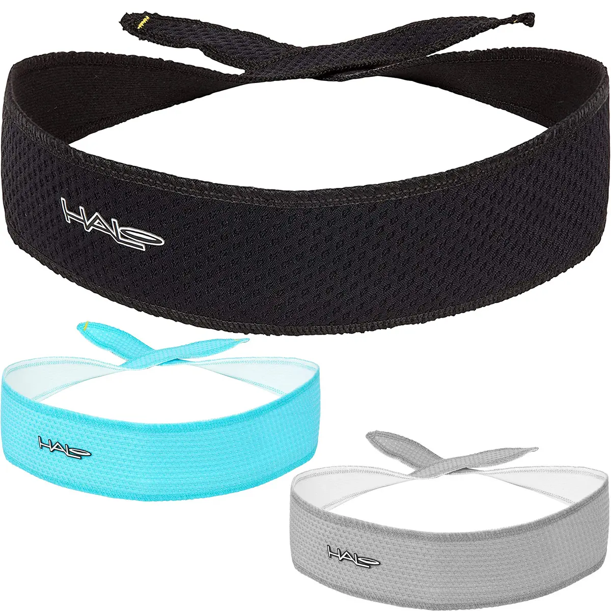 Halo Headband AIR I Tie Version Sweatband, Fitness Sweat Band, Sweat Absorbing Headband, Training Headband, Adjustable Headbands
