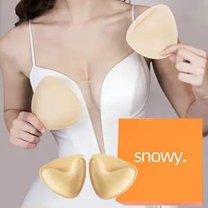 SNOWY Sticky Push Up bra-Inserts-Double-Sided Adhesive Push-Up Bra Pads-Thickened Push-Up Breast Stickers-Sticky push up pads-adhesive bra-inserts-Wedding Dress Invisible Sticky Bra-Full Bust Lift Adhesive Breast Pads-Reusable Sweat&Water Resistant