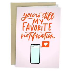 Situationship Valentine's Day Card - Individual Greeting Card with Kraft Envelope