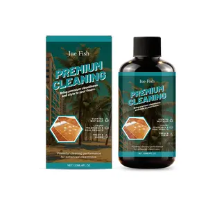 Jue Fish Mopping Cleaner,Floor Cleaner Concentrate – Lemon Scented Mopping Solution for Tile, Laminate & Hardwood, Deep Cleaning Removes Dirt & Grime, Low Foam Rinse-Free Formula, 30ml per Gallon – Fresh Clean Smell