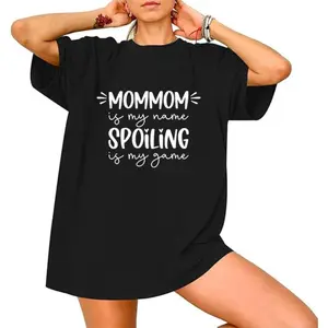 MomMom Shirt for Grandma Shirt, MomMom Is My Name Spoiling Is My Game Tshirt, Gift for MomMom MomMom Gift Mothers Day T Shirt Mom Mom TShirt