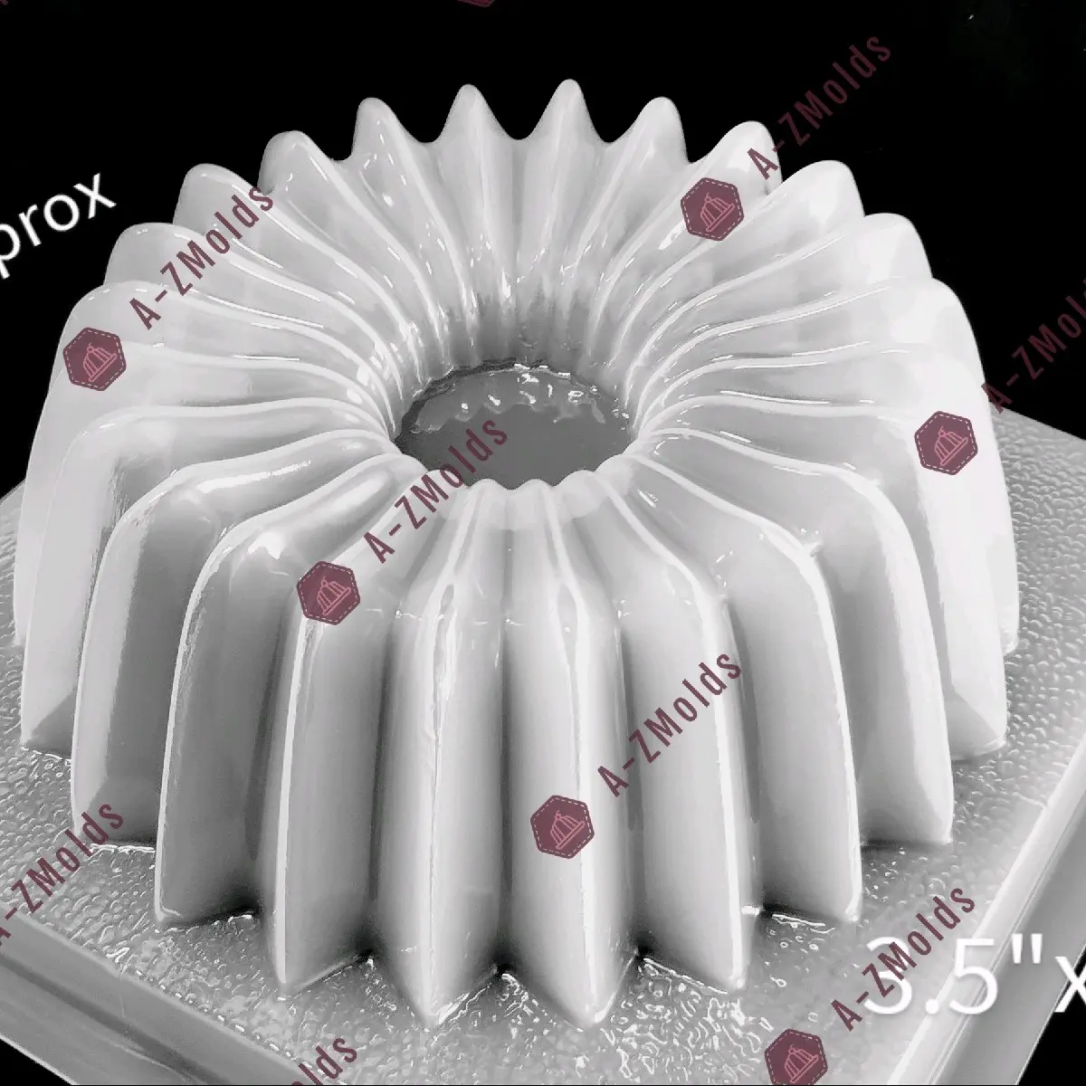 accordion Plastic Mold, chocolate, pudding,jello plaster plastic mold 2L approx