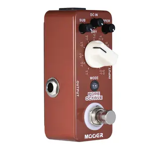 MOOER PURE OCTAVE Electric Guitar Effects Pedal Precise Polyphonic Octave Distortion with 11 Modes Effects Effect Pedal