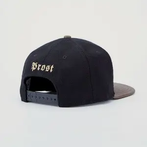 Hat with woolen woven label, adult sun hat, baseball cap, travel hat