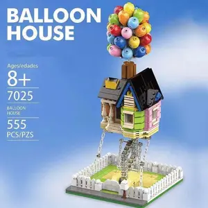 Suspension balloon house balanceframe anti-gravity flying house travelnotes assembled building blocks toy