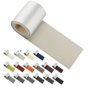Self adhesive leather repair patch Tape 3x60 inch, vinyl and leather repair kit for pouches, furniture, car seat, boat seat, sofa, vinyl upholstery, Chair, interior-Ivory