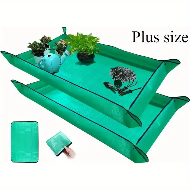Large Size Plant Pot Pad, Waterproof Transplant Mat, Indoor Succulent Plant Pot Pad, Portable Gardening Soil Change and Watering Pad, Foldable, Garden Accessories