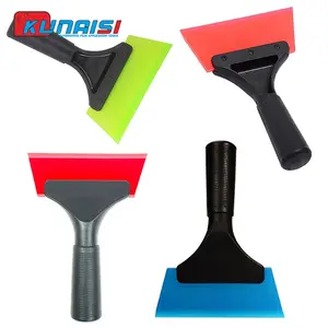 Rubber Window Squeegee for Car & Home Cleaning, Streak-Free Glass Wiper Tool for Windows, Shower, Tile & Mirror, Household Squeegee