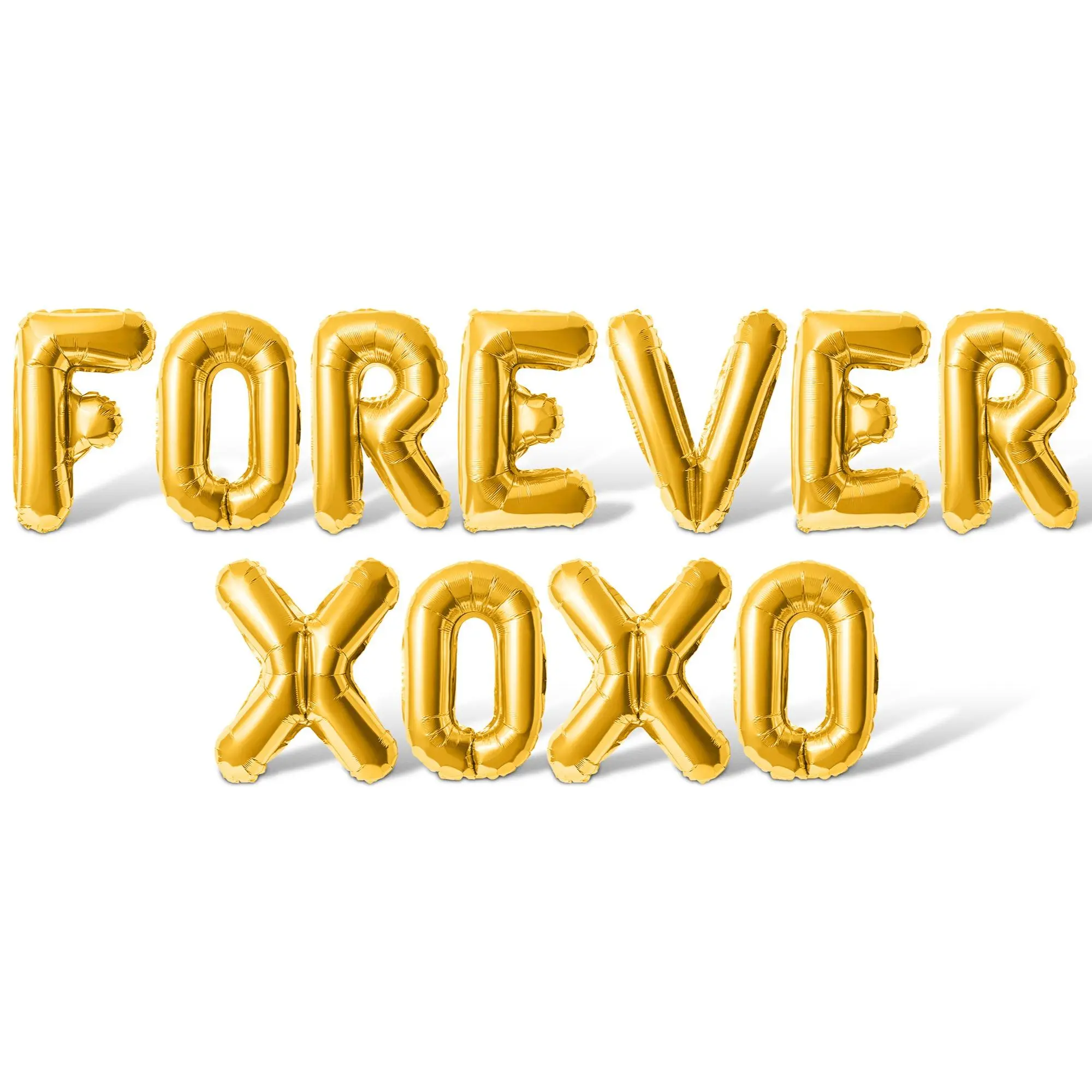Letter Balloons - FOREVER XOXO 16" Inch Alphabet Letters Foil Mylar Balloon Valentines Day Party Banner