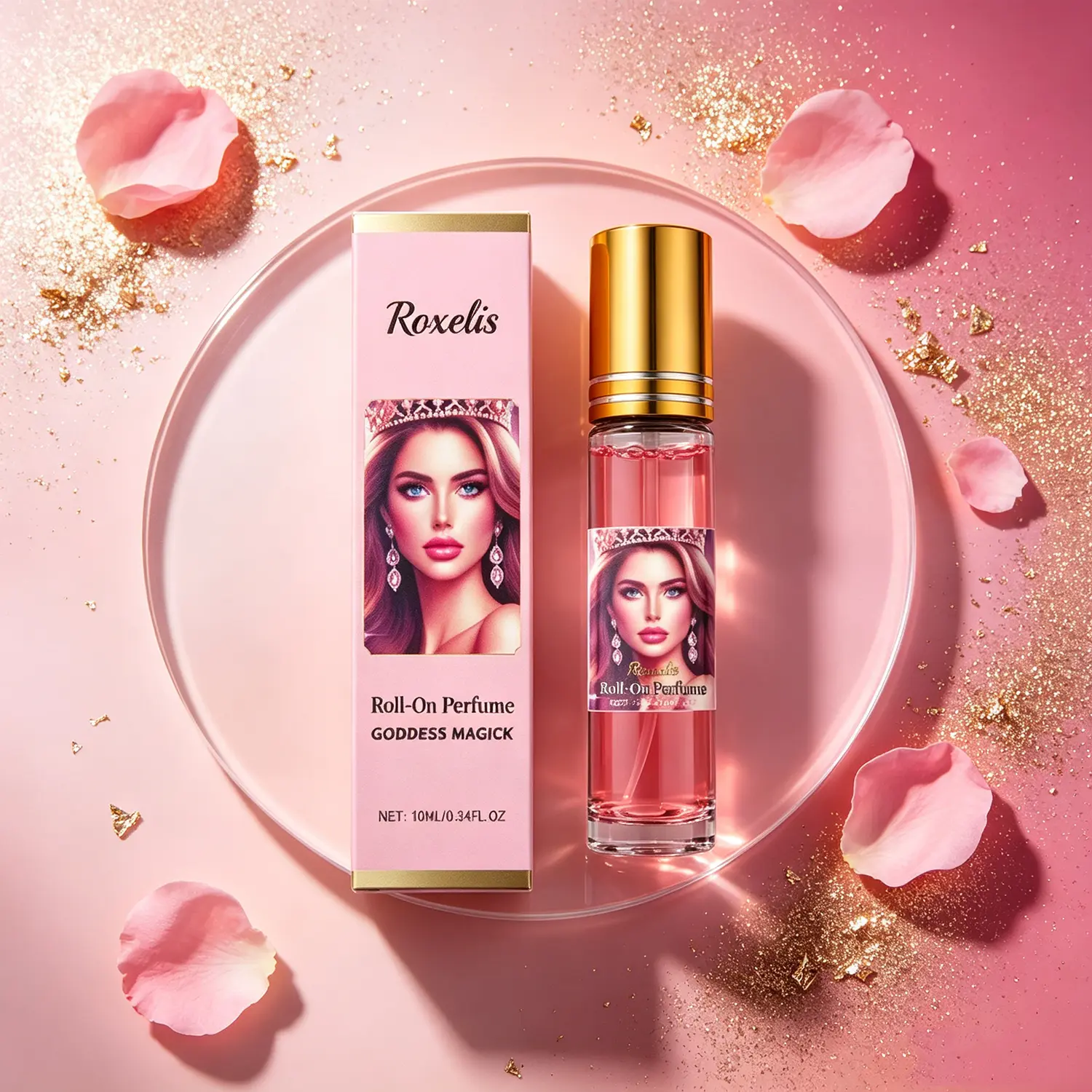 Women's Pheromone Roll-On Perfume, Infused with Exclusive Pheromone Attraction Formula, Extra Long Lasting All-Day Wear, Enchanting Fruity Floral Woody Musk Scent, Specially Designed for Her, Make Him Irresistibly Addicted to You, Share a Wild 10ml\0.34oz