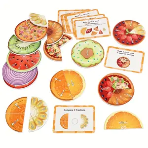 Magnetic Fraction Collage and Fraction Circle Activity Kit - Elementary Math Manipulation, Fraction Manipulator, For 2nd, 3rd, 4th, 5th Grade Elementary Teacher Classroom Whiteboard Teaching Home School Supplies, Learning Tool, Visual Learning Tools