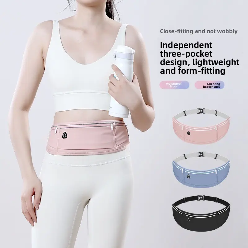 Running special fanny pack does not shake mobile phone bag ultra-light and thin professional grade men's and women's large-capacity fitness sports bag