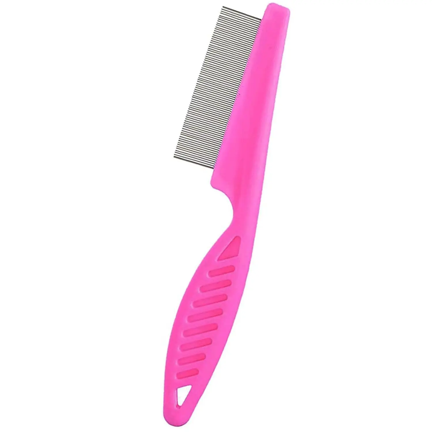 Stainless Steel Fine-Tooth Dandruff Remover Comb - Professional Haircare Grooming Tool for Scalp Care