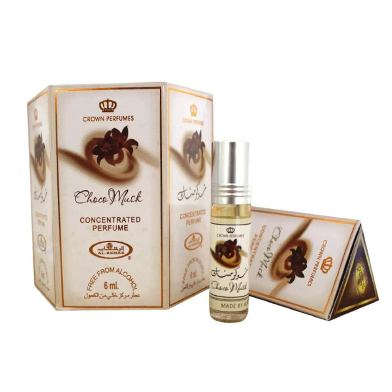 Choco Musk Concentrated Perfume Oil Roll-On 6ml (.2 oz) by Al-Rehab - (Box of 6)