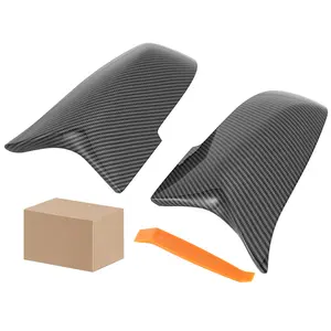 2X Carbon Fiber Side Mirror Cover Caps Replacement for BMW 3 Series F30 F31 320i 328i 330i (Carbon Fiber)