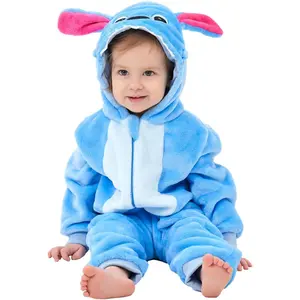 Unisex Baby Animal Onesie Pajamas,Infant Flannel Halloween Cosplay Costume, Toddler Christmas Homewear/Sleepwear