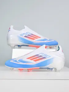Unisex's Ombre Pink High Top Football Shoes, Breathable Comfortable Football Cleats, Football Training Shoes for All Seasons, Football Boots