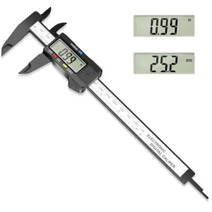 Digital Caliper Calipers Measuring Tool, 0-6inches  Caliper with  Large LCD Screen, Inch and Millimeter Convert, Auto-Off Feature, High Precision and Clear Display,