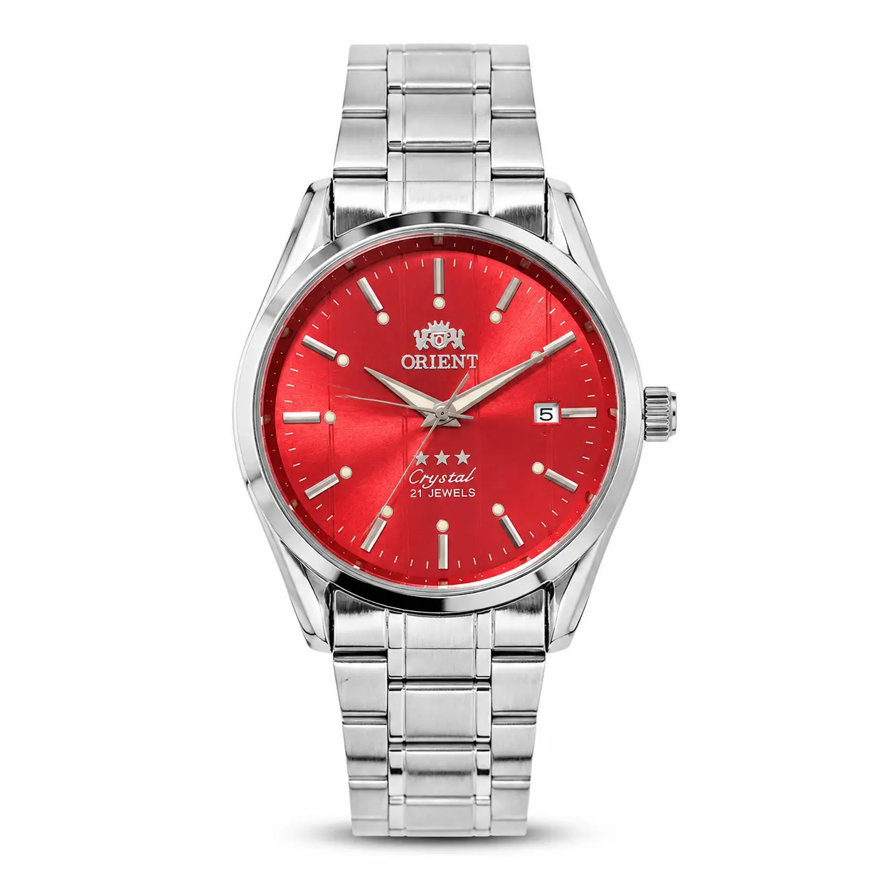 LumiLife Store AAA Grade Men's Classic Automatic Mechanical Analog Watch - Round Face, Luminous Dot Markers, Date Display, Solid Stainless Steel Bracelet, High Quality Business Casual Dress Wristwatch (Multiple Dial Colors)