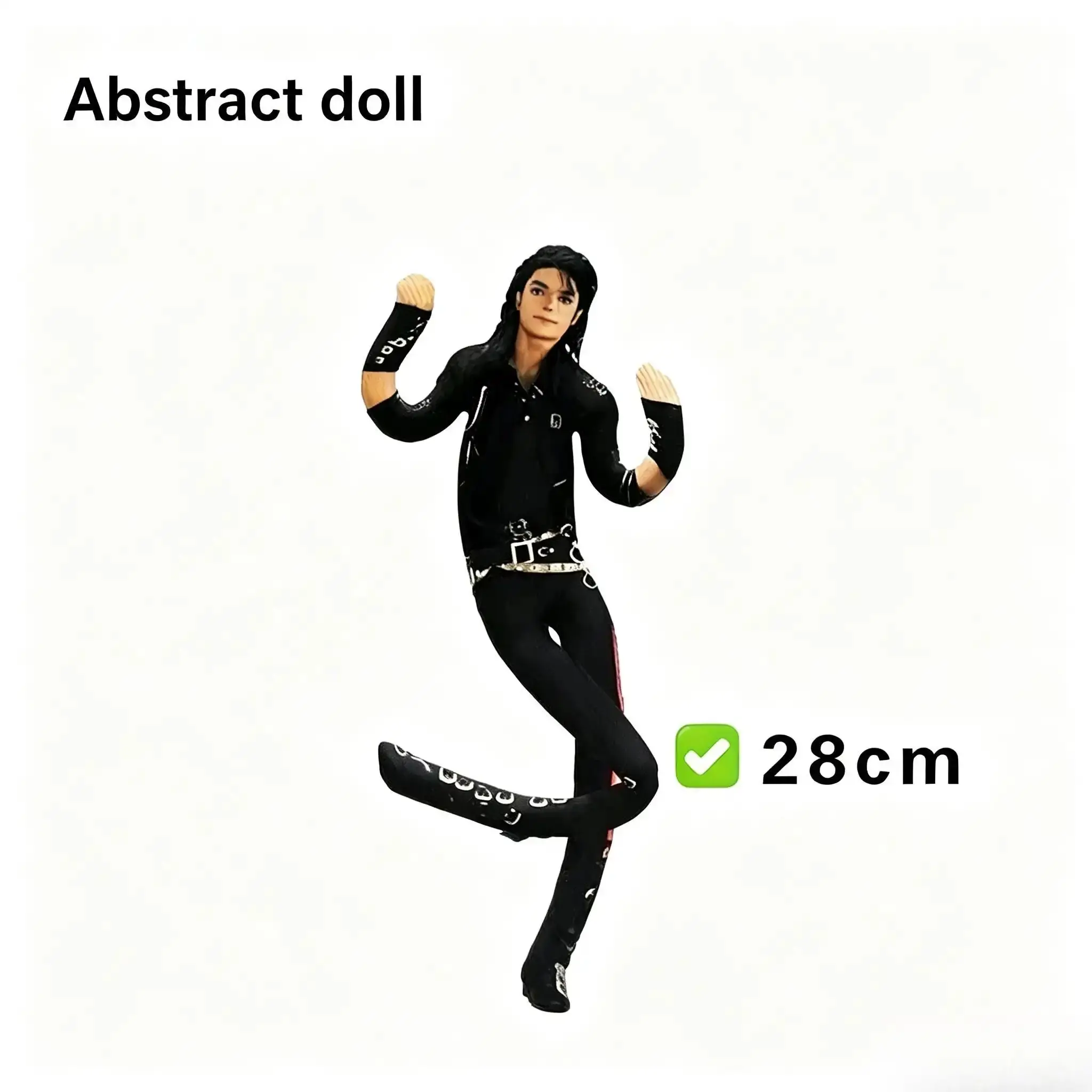 6-Pieces Michael Jackson Inspired Jointed Limbs Figure - Sports & Outdoor Fan Collectibles, Desk Accessory, Unisex Music Lover Gift