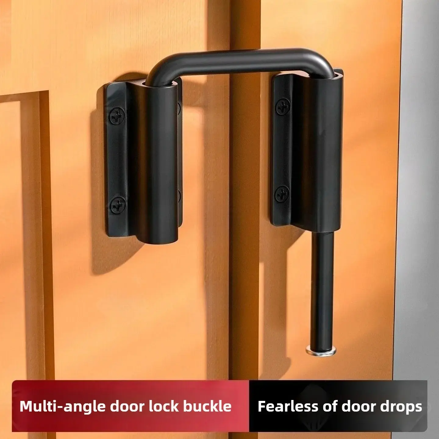 1Pcs Heavy Duty Durable Aluminum Alloy Door Latch Lock 90/180 Degree Adjustable Gate Latch Anti-Theft Safety Door Buckle Firm Fixed Door Bolt Home Garden Shed Fence Cabinet Door Locks Security Hardware Accessories Secure Latch Closure