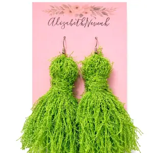 Handmade Tassel Earrings - Short, Colorful, and Versatile for Any Outfit