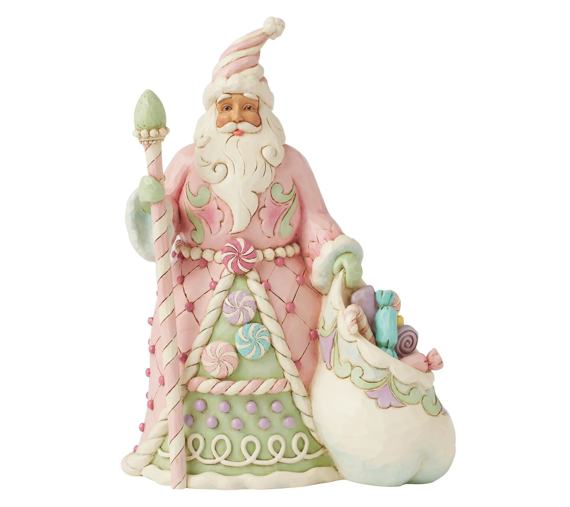 Jim Shore Heartwood Sweets Santa Figurine 9.5inH