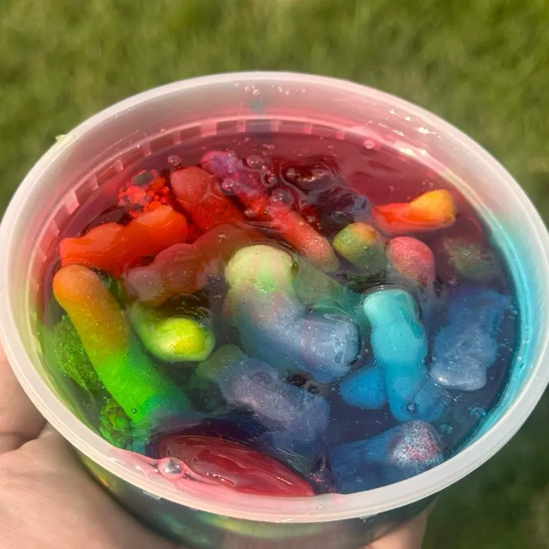 Gummy Glaze Rainbow Goo - Colorful Gummy Treats in a Container