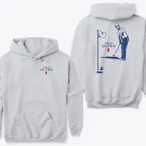 2 Side- Michelob Ultra Golfing Hoodie- Michelob Ultra Hoodie- Trend- Clothing- Unisex Sweatshirt, Hoodie, Comfort Colors