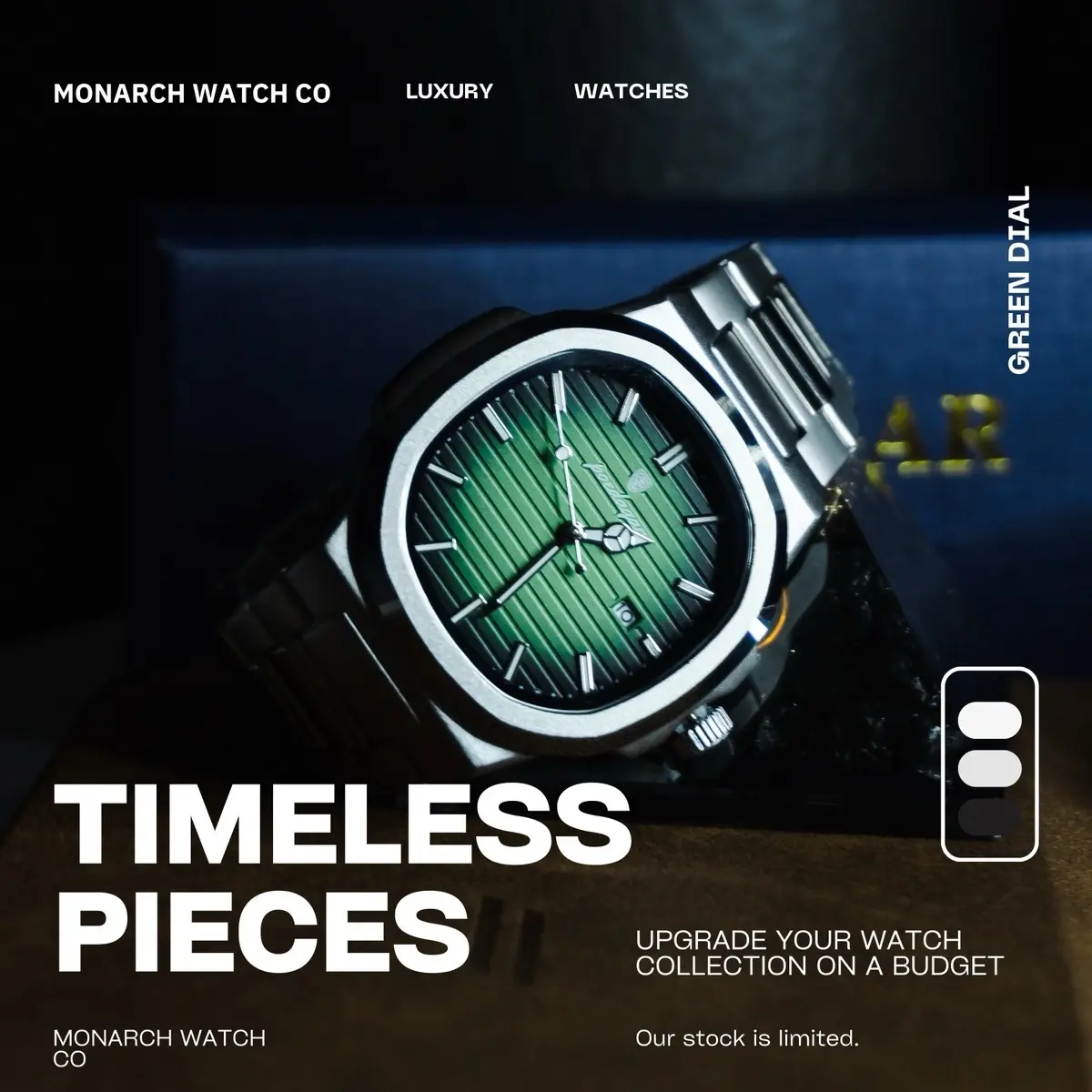 Luxury Nautilus Stainless Steel Watch Modern Unisex Watch