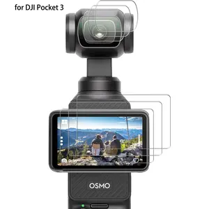Screen & Lens Protector for DJI Osmo Pocket 3, Tempered Glass LCD Display Film, Ultra HD, 9H Hardness, Scratch Resistant Accessories, Tech Accessories, Camera, Protection
