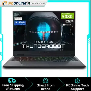 Thunderobot Radiant 16 i9 5080 2.5K Gaming Laptop, 16" WQXGA up to 300Hz, Intel Core i9-14900HX, Nvidia GeForce RTX 5080, DDR5, SSD, RGB Backlit