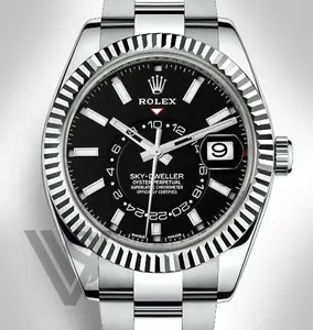 Rolex - Sky-Dweller - White Rolesor - Black Index Dial  - Oyster Bracelet
