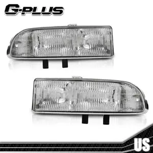 Fits 1998-04 Chevy Blazer S10 Pickup Clear Headlights Lamps Left+Right 98-04