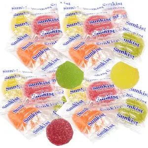 Sunkist Fruit Gems – Mixed Fruit Jelly Gummies | Orange, Lemon, Grapefruit, Raspberry, Lime | Bulk 1, 2, 3, 5 & 10 lbs