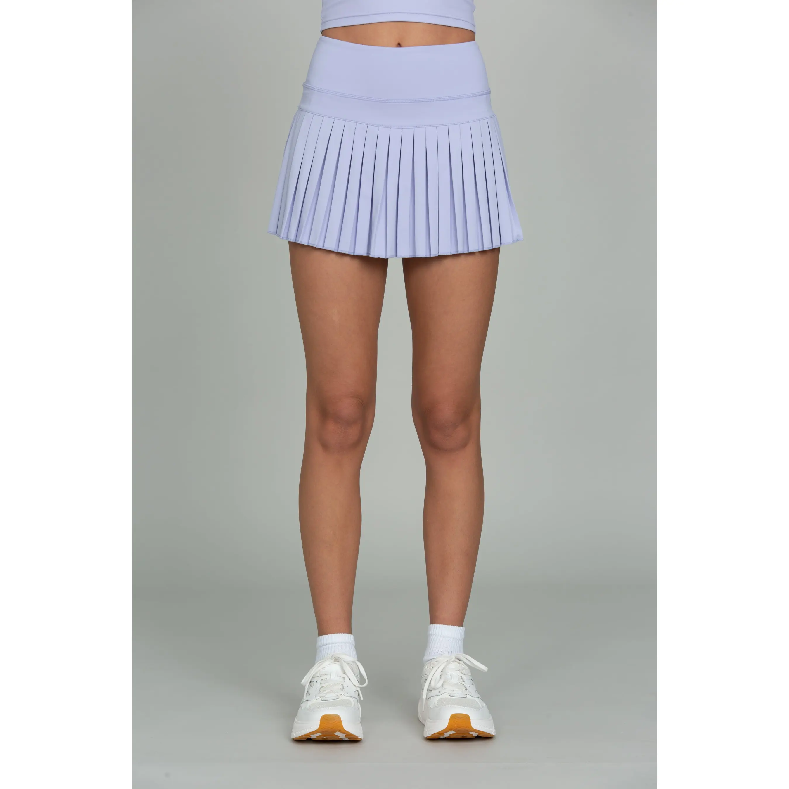 Lavender Fields Pleated Tennis Skirt Fashion Sports Skirt Sporty Skirt