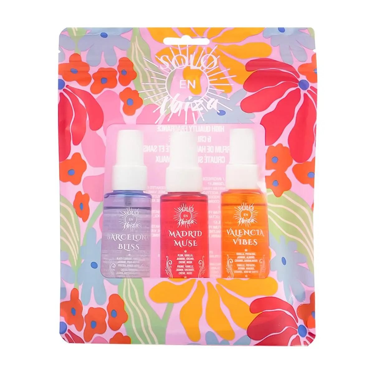 SOLO EN IBIZA Urban Escape Fragrance Set for Adults, 3 Scents, Cruelty Free, 30ml (3*1.02 fl oz) Travel Size with Cedar Notes, Three Scents, Light Mist
