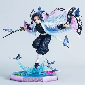 23CM Demon Slayer Kochou Shinobu GK PVC Action Figure Anime Figure Model Toys Collection Ornament Kid Doll Gift