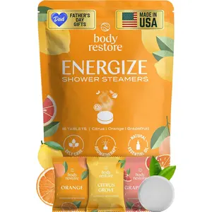 Body Restore Shower Steamers Aromatherapy 6 Pack – Fathers Day Gift for Dad, Birthday Gifts for Women & Men, Spa Stress Relief & Relaxation Self Care Gifts – Premium Bloom Essential Oil Tablets