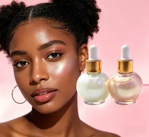 Shimmer Highlighter with Diamond Micro-Particles Long-Lasting Glow for Special Occasions Liquid Illuminator for Women and Girls