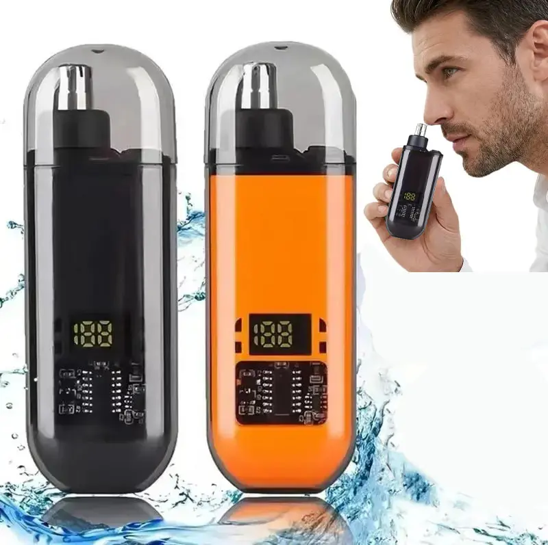 2026 New LED Display Nose Hair Trimmer - High Quality USB Rechargeable Cordless Grooming Tool for Men, Painless Waterproof Easy-Clean Facial Hair Shaver, High Quality Trimmer, Usb Rechargeable Trimmer