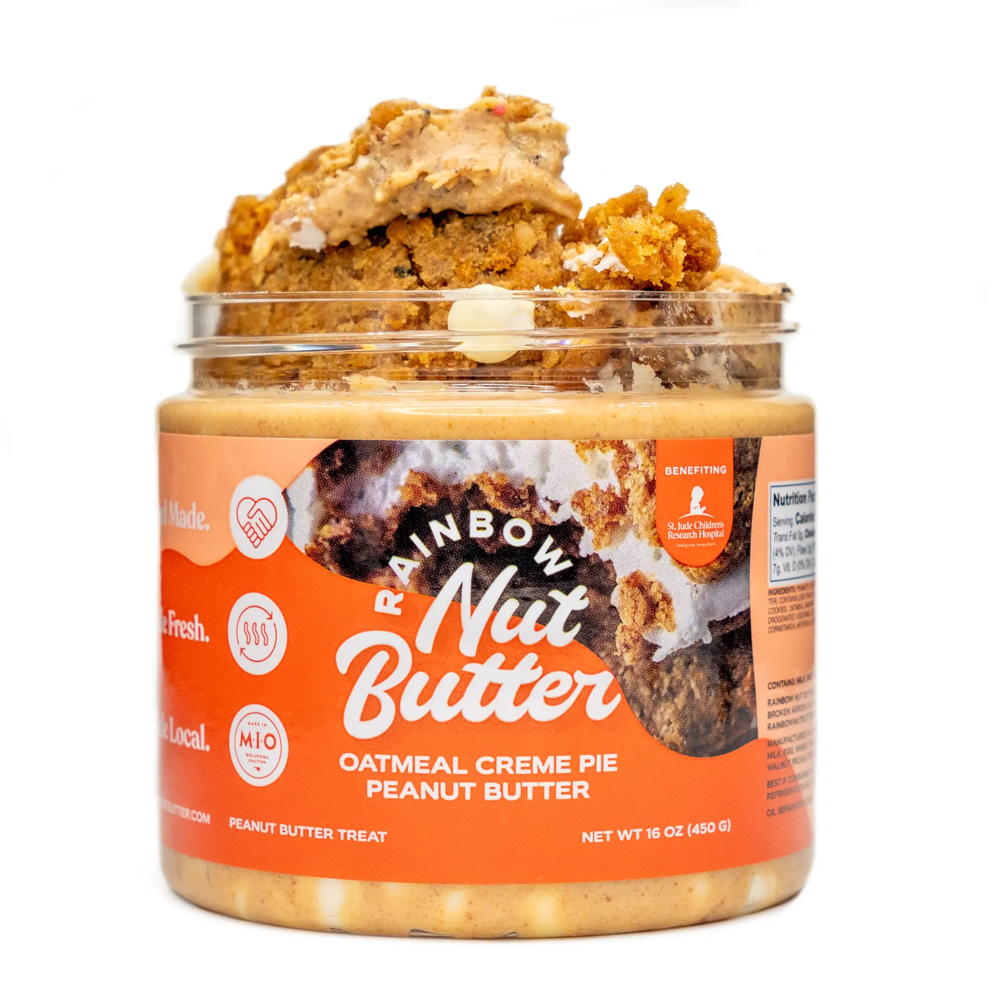 OATMEAL CREME PIE Peanut Butter Sweet Flavor Creamy Delightful Indulgence Perfect Spread Rainbow Nut Butter Treat Snack High Protein Snack great for kids