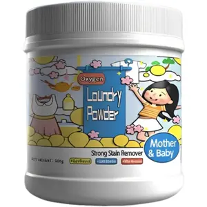 Enzyme Laundry Booster, 16.67 Fl Oz Laundry Powder, Oxy Cleaner Powder, Stain Remover For Clothes Laundry, Safe On Fabrics Removes Milk Sweat Oil Fruit Stains (1pcs)