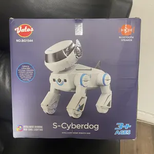 VATOS Bluetooth Robot Dog for Kids,Programmable Smart Robotic Dog with Multi-Color LED Eyes,Singing Dancing Rechargeable Remote Control Robot Pet Interactive Toy Gift for Boys & Girls Ages 3-8 Grey