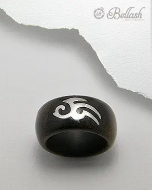 Anillo Artesanal de Madera y Acero Inoxidable - Wood and Stainless Steel Handmade Ring - ID: 66796209 Bellash