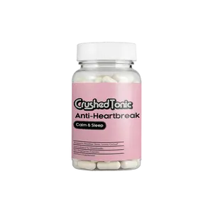 Anti Heartbreak Capsules - Promotes Sleep, Calm - Fights Stress, Insomnia, Cortisol, Anxiety - Nootropics - Magnesium - Ashwagandha - Melatonin - Valerian Root - Lemon Balm - GABA - Gotu Kola